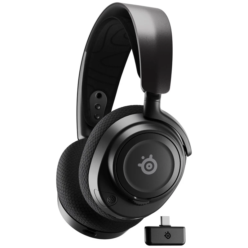 Steelseries Arctis Nova 7 -kuulokemikrofoni langaton panta pelaaminen USB Type-C Bluetooth musta