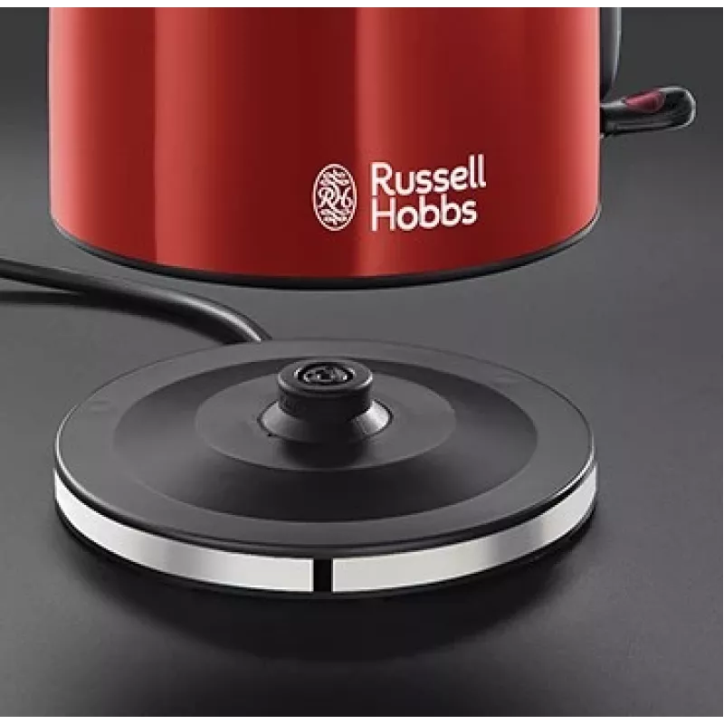 Russell Hobbs 20412-70 vedenkeitin 1,7 L musta, punainen, ruostumaton teräs