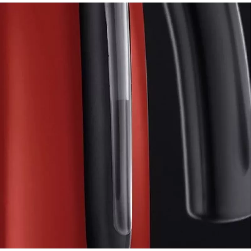 Russell Hobbs 20412-70 vedenkeitin 1,7 L musta, punainen, ruostumaton teräs