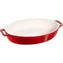 Staub soikea keraaminen lautanen - 2,3 l, punainen