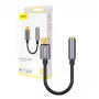 Baseus L54 äänisovitin USB-C + 3,5 mm miniliitäntä (musta+harmaa)