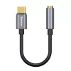 Baseus L54 äänisovitin USB-C + 3,5 mm miniliitäntä (musta+harmaa)