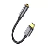 Baseus L54 äänisovitin USB-C + 3,5 mm miniliitäntä (musta+harmaa)