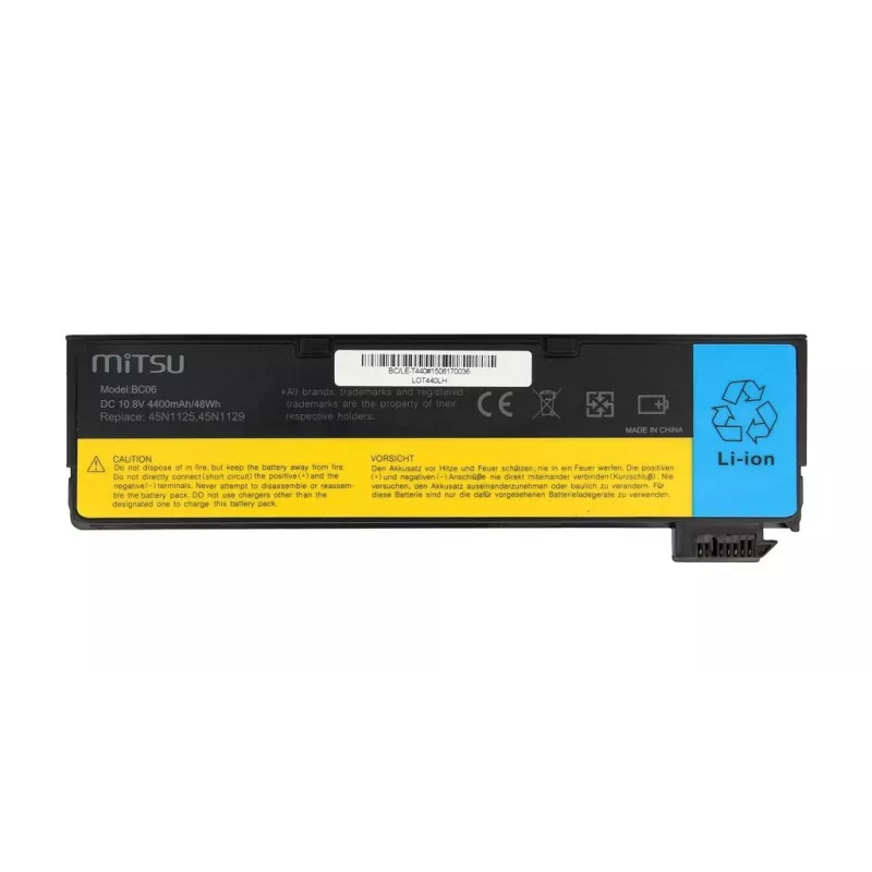 Akku Lenovo T440, X240 4400 mAh (48 Wh) 10,8 - 11,1 V