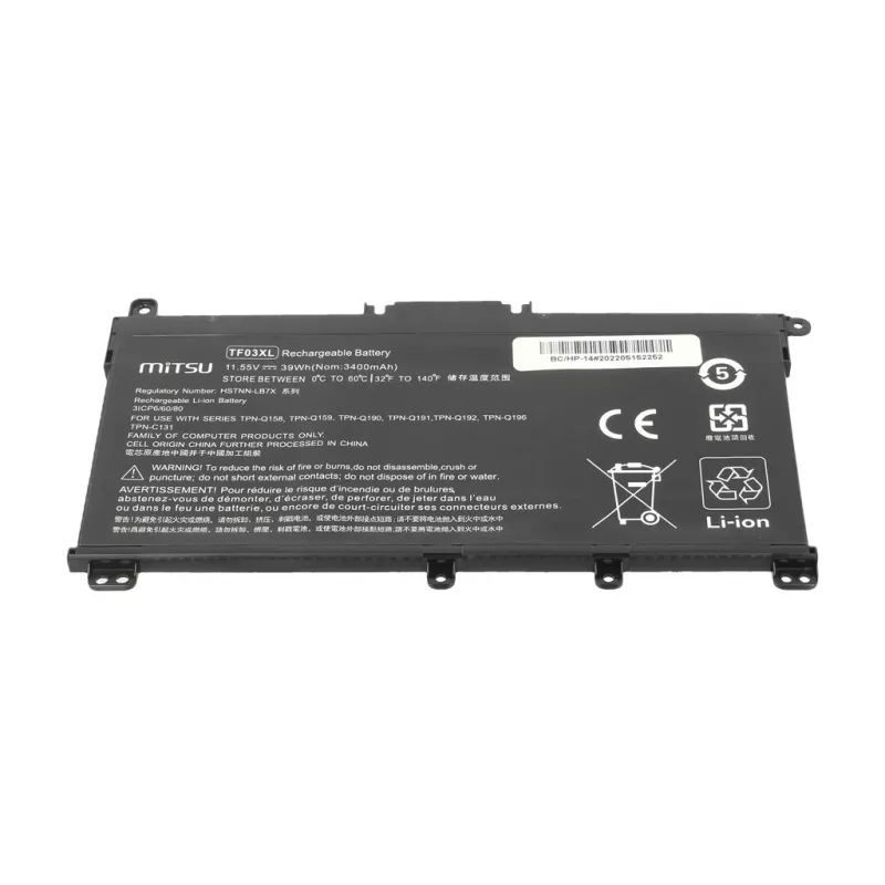 #Mitsu HP 14-BP 3400mAh (39Wh) 11,55V