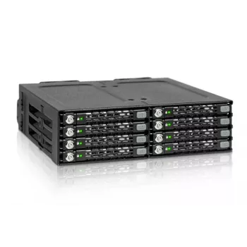 ICY DOCK - ToughArmor - MB998SK-B - 8x2.5 SATA HDD Hot Swap -mobiiliteline - HDD-teline - 40mm tuuletin - alumiini - LED - SATA 6Gbit/s - enintään 7mm korkeus