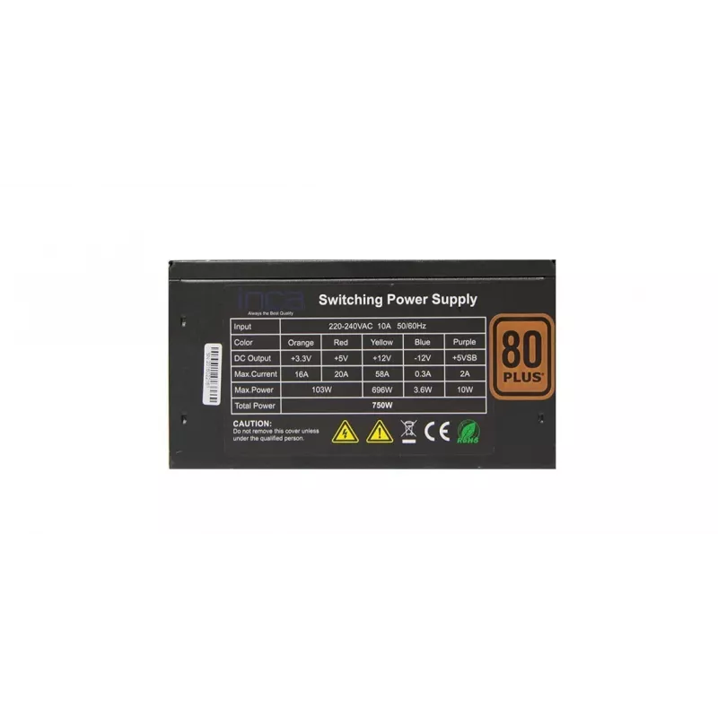 Cian Technology GmbH Cian INCA 80+ GOLD-VIRTALÄHDE 80 PLUS 750 W