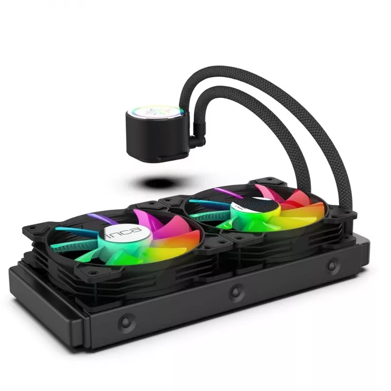 INCA ISS-02XN CPU LIQUID jäähdytin 2 x 120 mm PWM-tuuletin