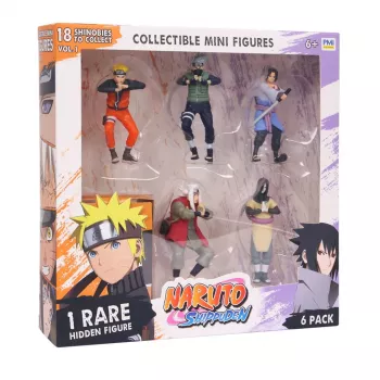 Naruto Shippuden -figuurit – 6 kpl:n pakkaus Deluxe Edition VER. B