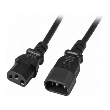 EFB-Elektronik IEC-jatkokaapeli C14 180° - C13 180°, musta, 0,5 m, 3 x 0,75 mm² Valmistaja: EFB Elektronik (EK503.0,5)