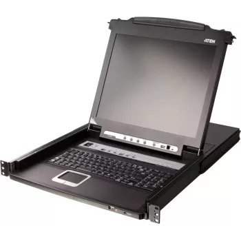 ATEN CL5708MW FR KVM-kytkin 8-porttinen 17,3 tuuman LCD SingleRail PS/2-USB VGA