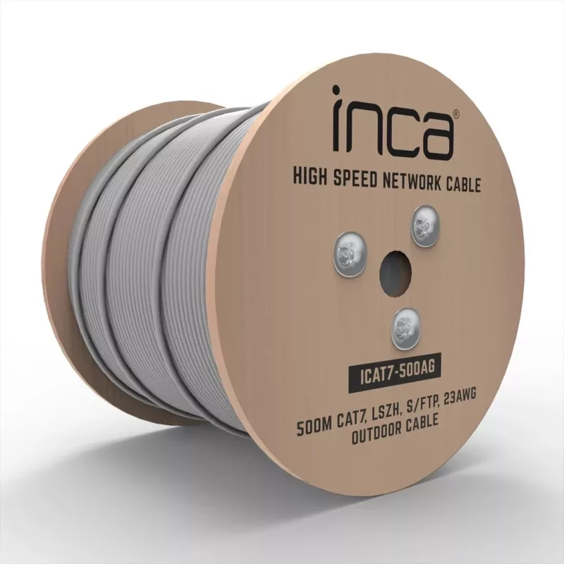 INCA Ethernet-kaapeli ICAT7-500AG S/FTP1 23 AWG CAT7-kaapeli 500M – kaapeli – verkko