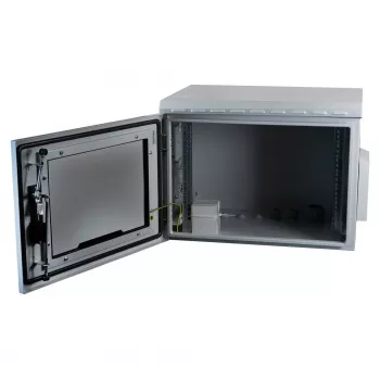 19 tuuman seinäkotelo IP55 EFB Elektronik 7U lasiovi syvyys 450 mm, teräs hitsattu, IP55, kantavuus 100 kg