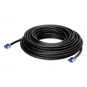 LANCOM - verkkokaapeli - RJ-45 (uros) - RJ-45 (uros) - 30,0 m - 6,5 mm - S/FTP - CAT 6a - ulkokäyttöön - musta (61337)