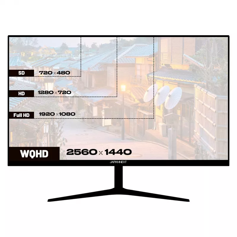 JAPANNEXT JN-IPS27WQHDR-C65W 16:9 HDMI/DP WQHD - litteä näyttö (TFT/LCD)