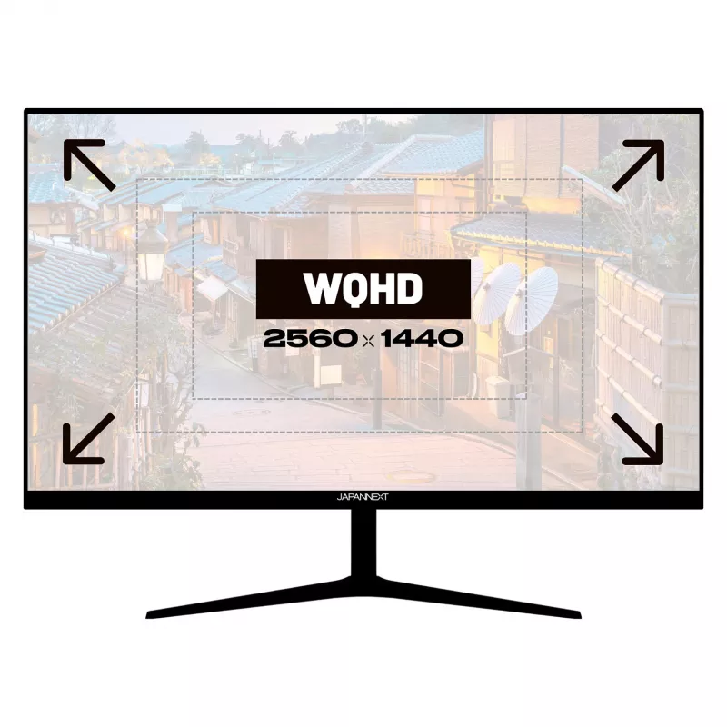 JAPANNEXT JN-IPS27WQHDR-C65W 16:9 HDMI/DP WQHD - litteä näyttö (TFT/LCD)
