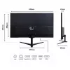 JAPANNEXT JN-IPS27WQHDR-C65W 16:9 HDMI/DP WQHD - litteä näyttö (TFT/LCD)
