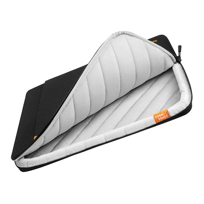 Tomtoc A13D2D1 Defender-A13 kannettavan tietokoneen suojahiha 14 Mil-Std-protection musta (A13D2D1)
