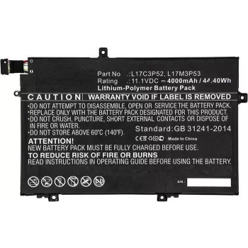 CoreParts kannettavan akku 44Wh Li-Ion 11,1V 4000mAh musta 01AV463 - akku - 4 000 mAh (01AV463-CP)