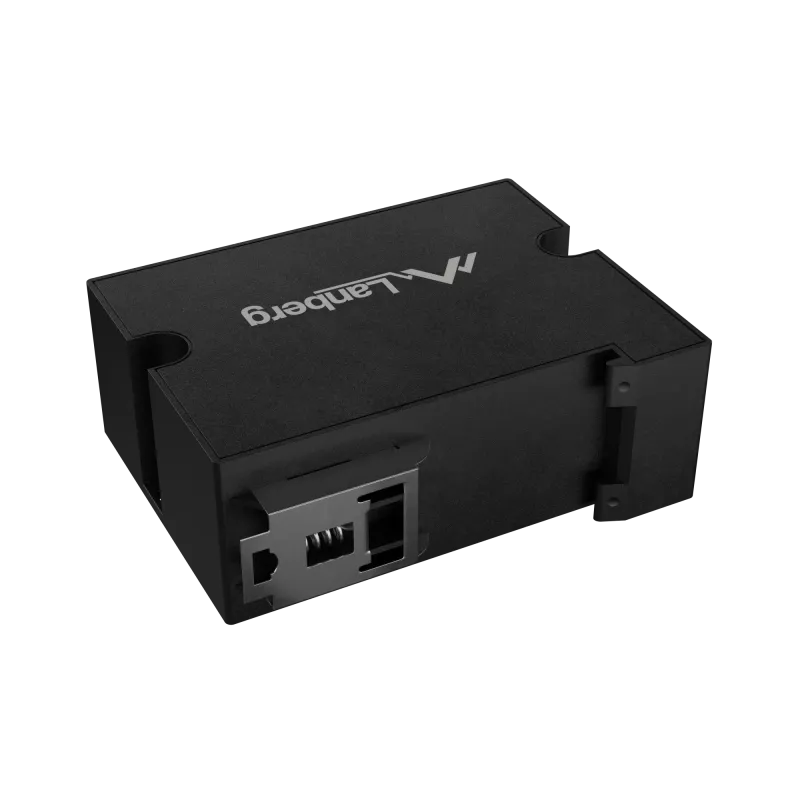 Kytkin Lanberg DIN-FE4-AT-30W 1XIN 3X Out 100MB POE Extender Fast Ethernet Din Rail AT 30W
