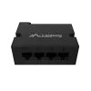 Kytkin Lanberg DIN-FE4-AT-30W 1XIN 3X Out 100MB POE Extender Fast Ethernet Din Rail AT 30W