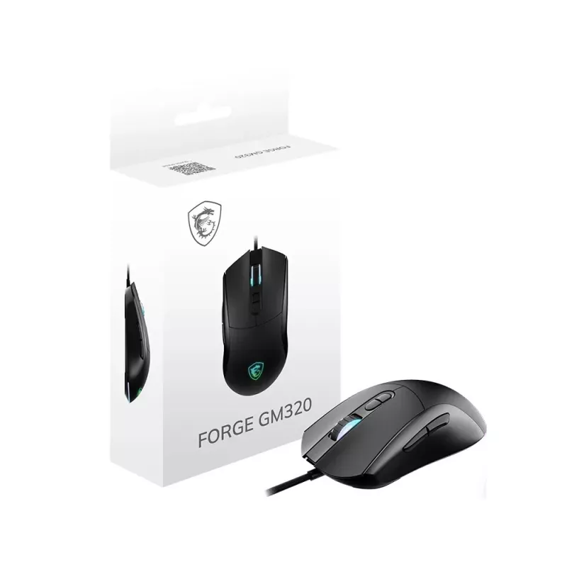 MSI Forge GM320 -pelihiiri musta USB - hiiri - optinen