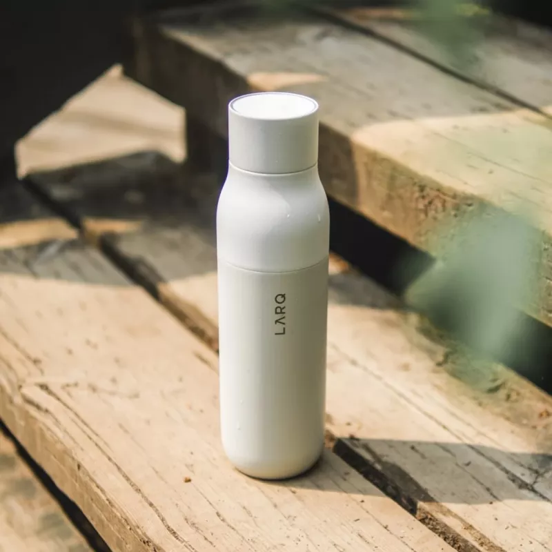 LARQ Bottle PureVis - itsepuhdistuva pullo, UV-C-valo 500ml (granite white)