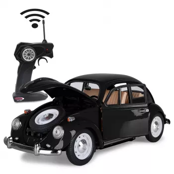Jamara VW Beetle RC Diecast 1:18 musta 27 MHz – kauko-ohjattava sähköauto