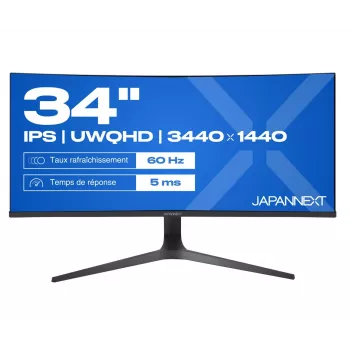 JAPANNEXT JN-IPS340UWQHD60C-C65W-HS-W kaareva UWQHD