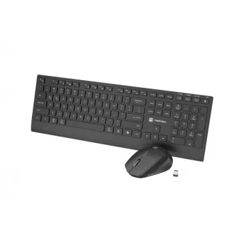 Setti 2W1 Natec Stingray 2 näppäimistö+hiiri US Langaton Kallistuspyörä