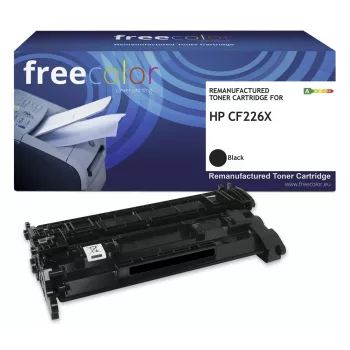 freecolor värikasetti HP 26X CF226X HC musta uudelleenvalmistettu – uudelleenvalmistettu – yhteensopiva
