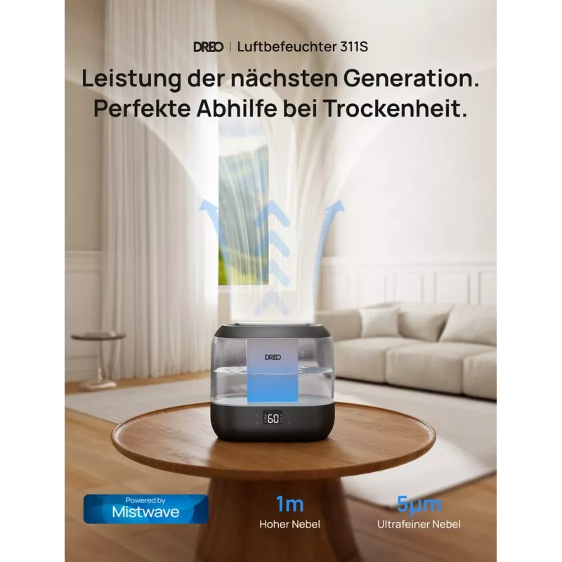 Dreo - Ilmankostutin 420S 4L, 36h, 420 - Smart
