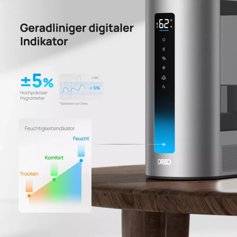 Dreo - Ilmankostutin 813S, 6L, 48h, 813 - Smart