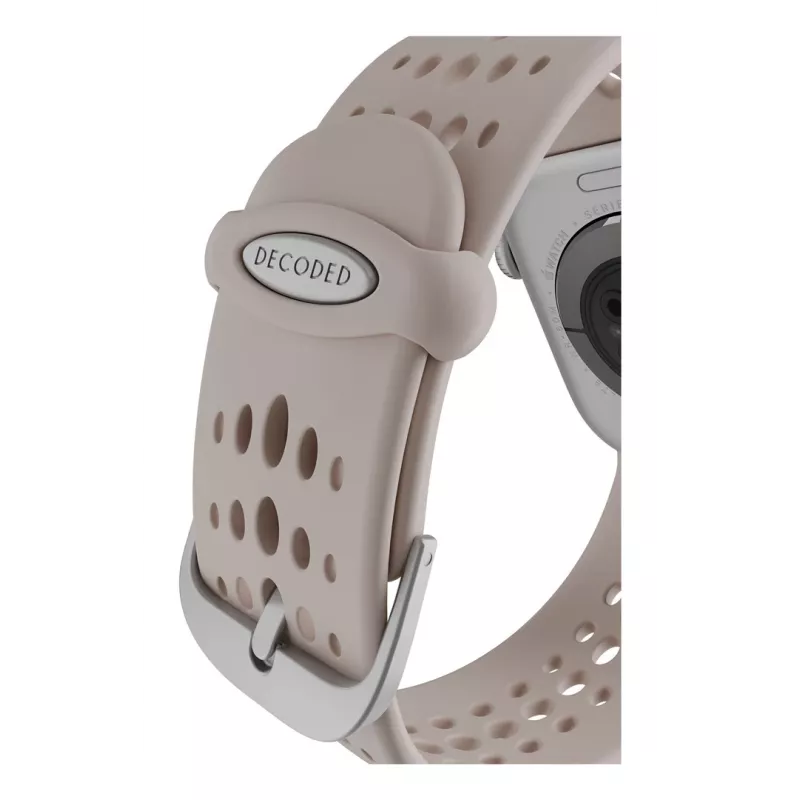 Decoded Silicone Ares O Band – silikoniranneke Apple Watch 40/42 mm (clay)