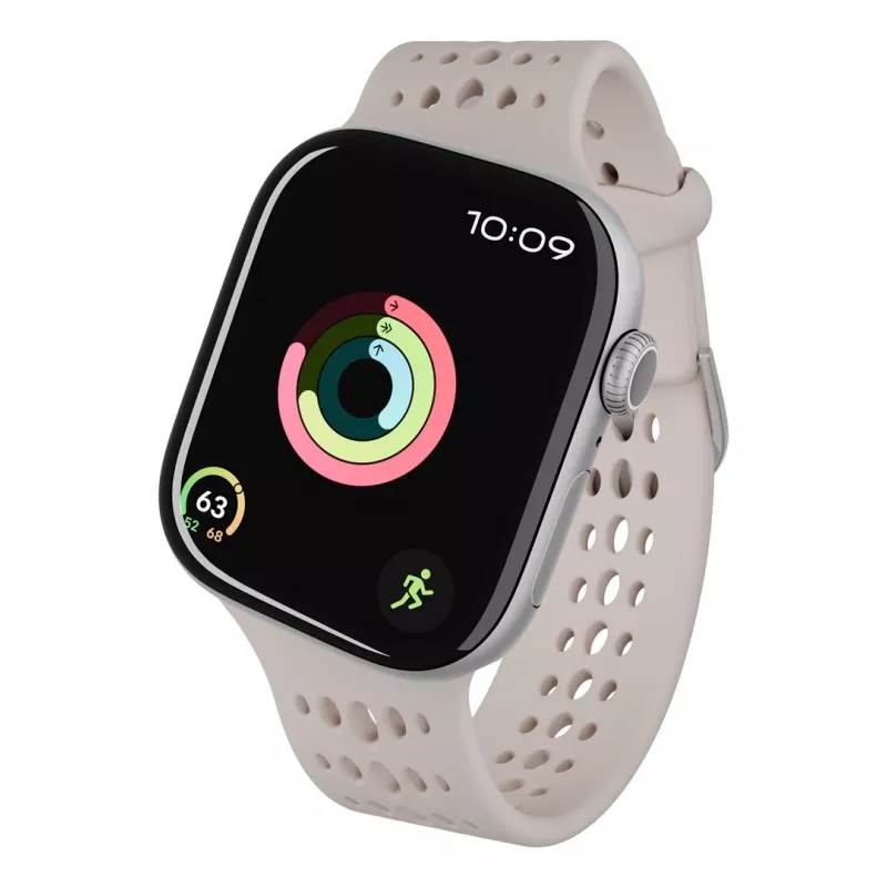 Decoded Silicone Ares O Band – silikoniranneke Apple Watch 40/42 mm (clay)