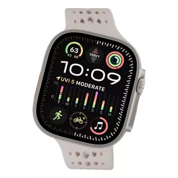 Decoded Silicone Ares O Band – silikoniranneke Apple Watch 44/46/49 mm (ton)