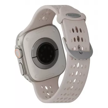 Decoded Silicone Ares O Band – silikoniranneke Apple Watch 44/46/49 mm (ton)