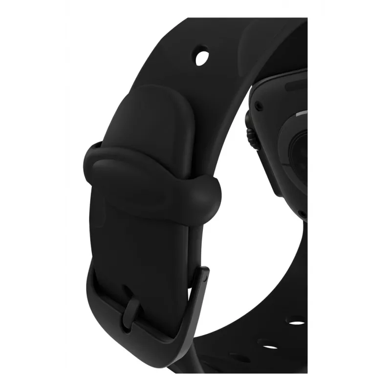 Decoded Silicone Ares Splice Band - silikoniranneke Apple Watch 40/42 mm (musta)