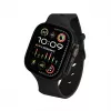 Decoded Silicone Ares Splice Band - silikoniranneke Apple Watch 44/46/49 mm (musta)
