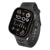 Decoded Silicone Ares O Band - silikoniranneke Apple Watch 44/46/49 mm (musta)