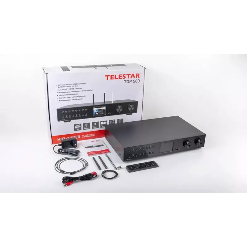 Telestar TOP 500 musta monitoimiradio HiFi-komponentti (5700500)