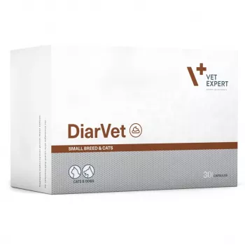 VetExpert Diarvet Small Breed ja kissat 30 kapselia.