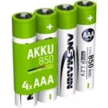 Ansmann 1x4 NiMH-akku Micro AAA Typ 850 800 mAh maxE - akku - Micro (AAA) (1311-0024)