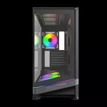 Montech Sky 3 PC-kotelo, Midi-Tower, ATX, ARGB, karkaistu lasi – musta