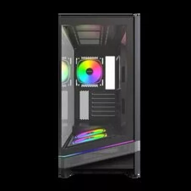 Montech Sky 3 PC-kotelo, Midi-Tower, ATX, ARGB, karkaistu lasi – musta