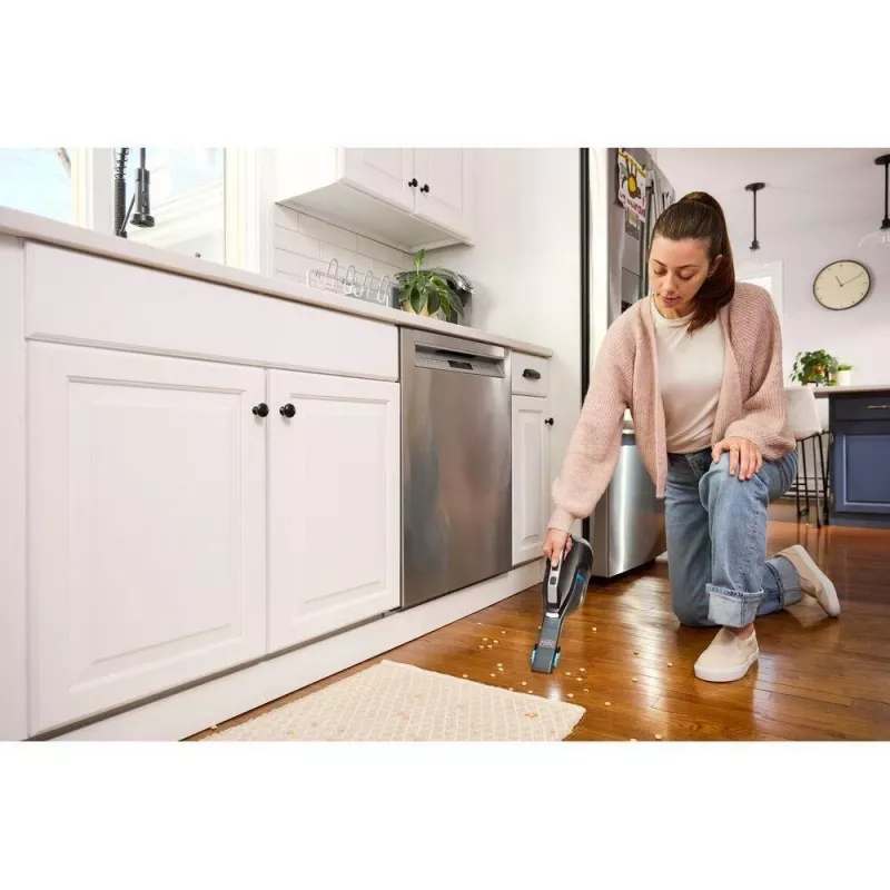 Black & Decker DVD320B käsipölynimuri musta, hopea, turkoosi pussiton
