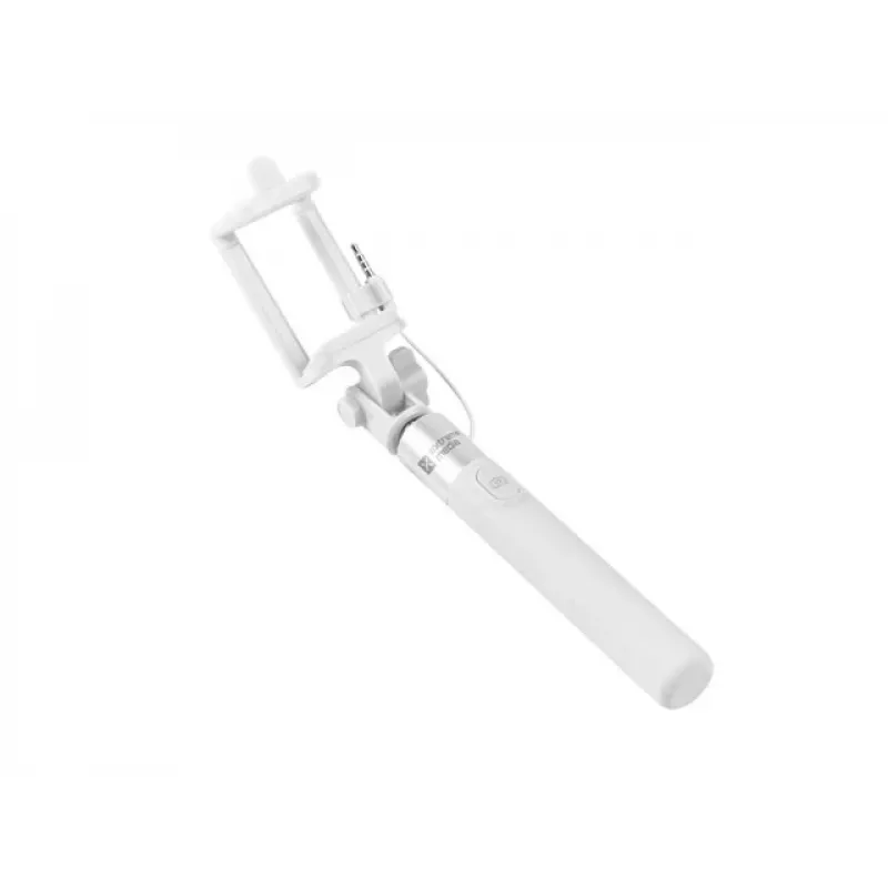 Selfie-tikku monopod kaapelillinen valkoinen