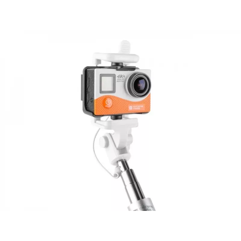 Selfie-tikku monopod kaapelillinen valkoinen
