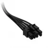 Corsair Premium-Sleeved 6+2-Pin-PCIe-kaapeli, Type-5-virtalähteelle – musta