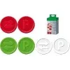 sigel panttimerkit, muovia, valkoinen panttimerkit PP-muovia, halkaisija: 25 mm (WM010)